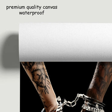 Black Couple Love Wall Art