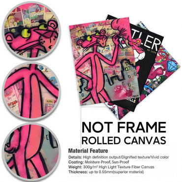 113 Pink Panther Street Art Poster Set