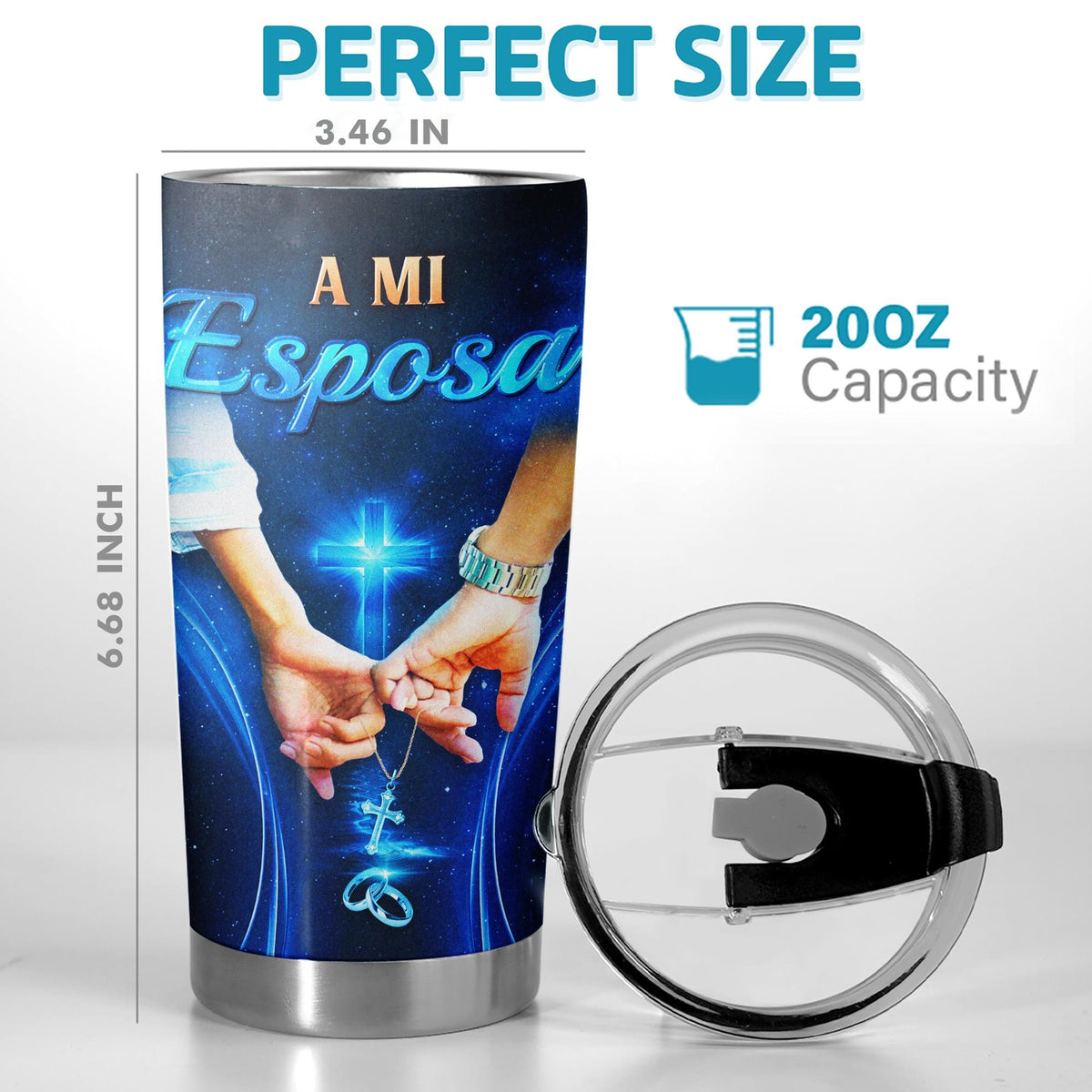 Mexican Heritage Para Mi Esposa 20oz Insulated Stainless Steel Tumbler