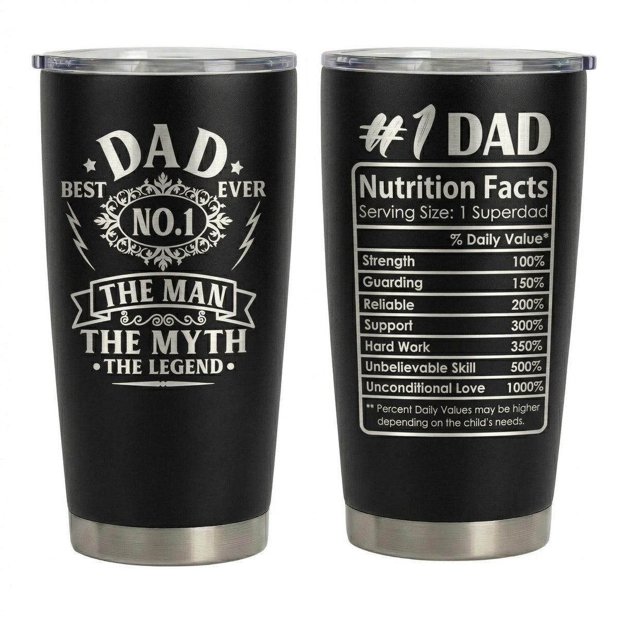 Dad Appreciation Cruiser Father'S Dads 20oz Insulated Stainless Steel Tumbler