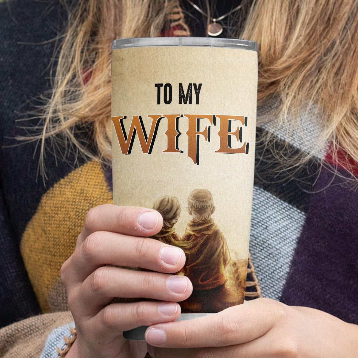 To My Wife Perfect Husband Ideal 20oz Insulated Stainless Steel Tumbler