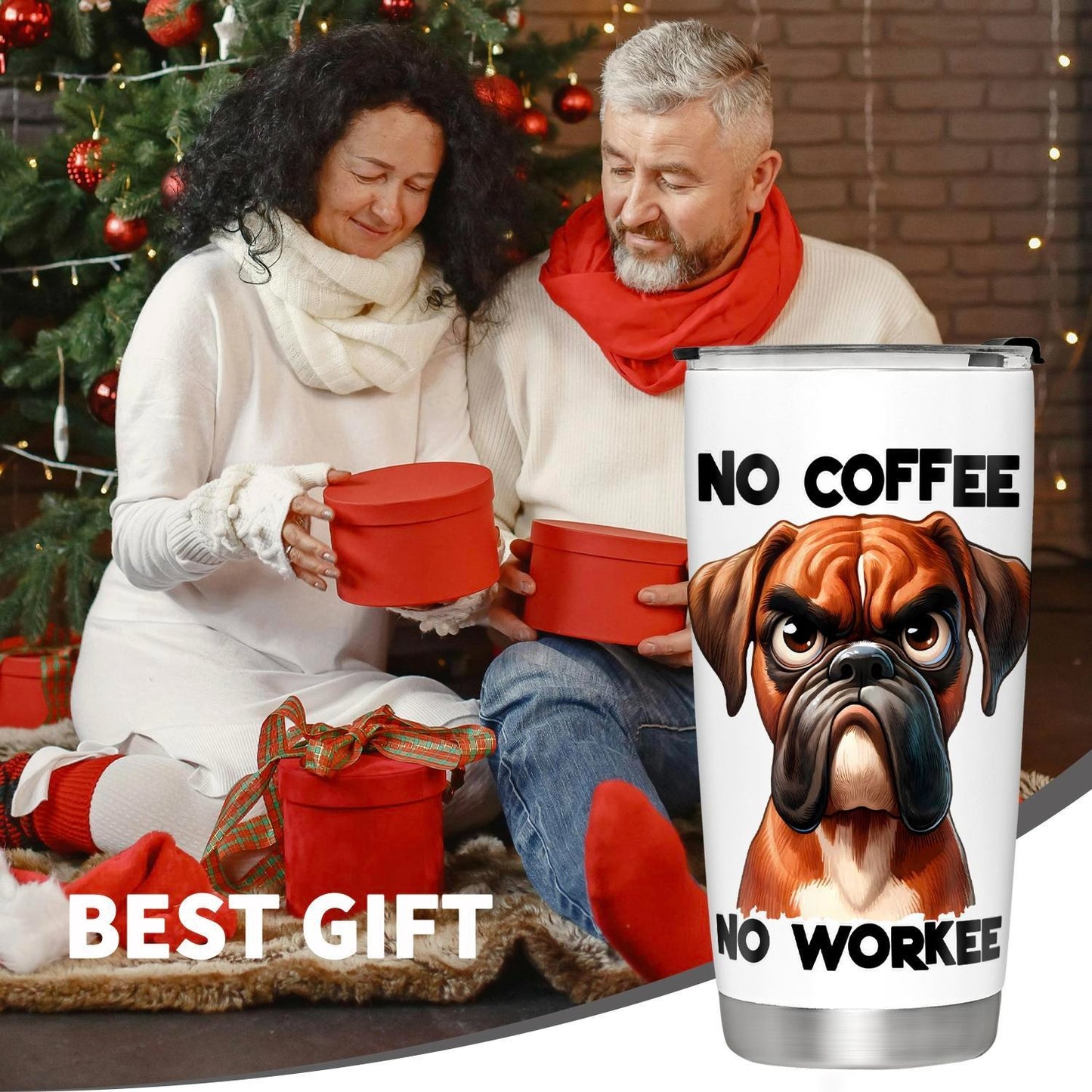 Cute Dog Pattern 20oz Tumbler