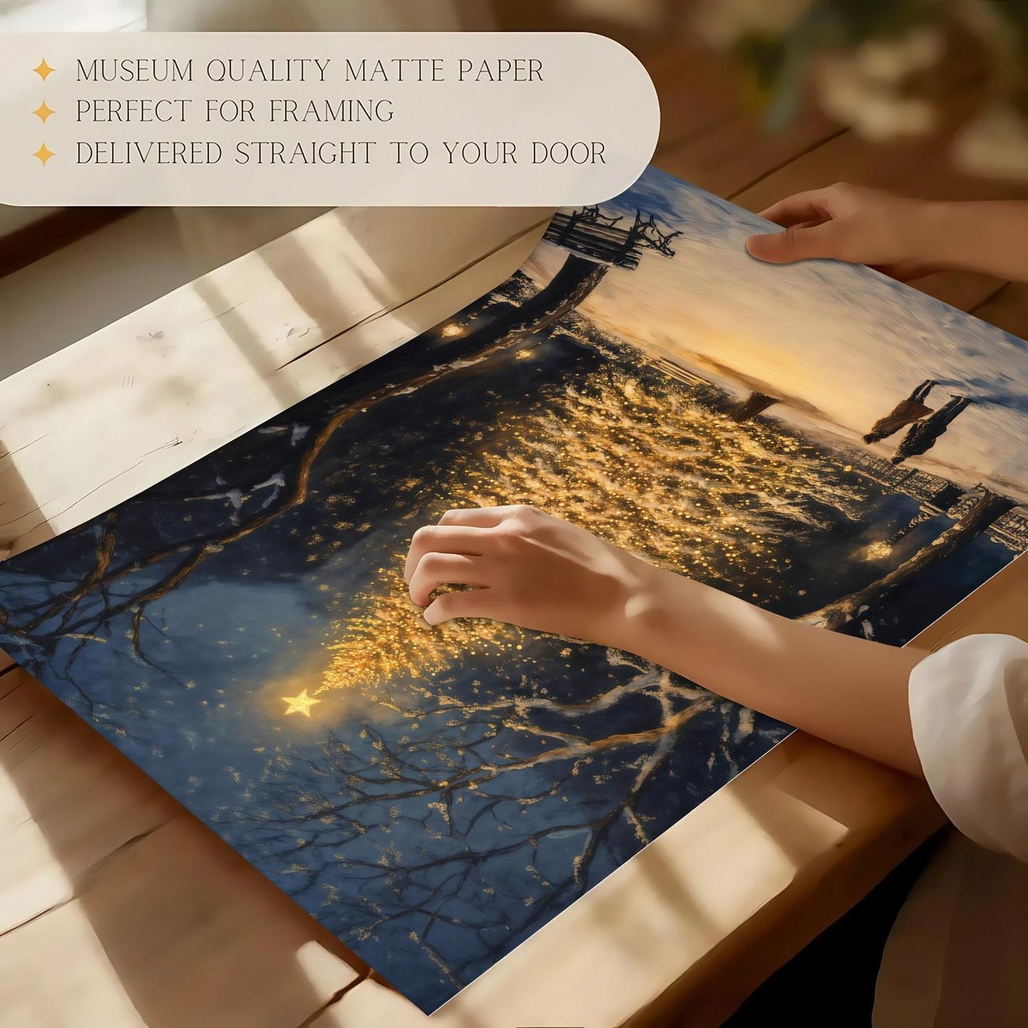 Nostalgic Christmas Train Art Print