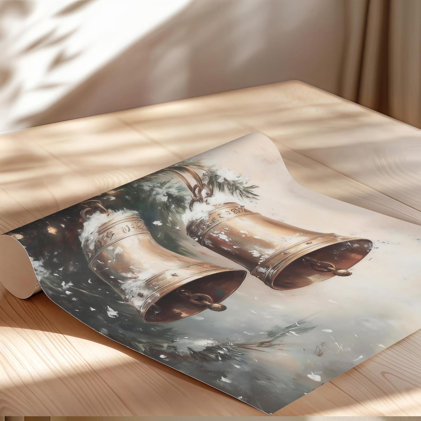 Farmhouse Snowy Bells Wall Art