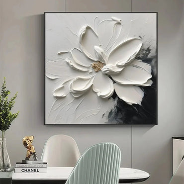 3D Heavy Texture Magnolia Oil Painting CZ0086 - Viral Wall Art