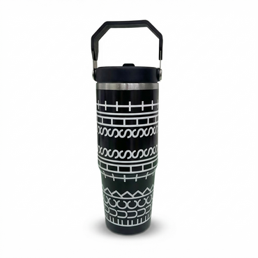 Hidden Message Carry Handle 30oz Insulated Tumbler with Carry Handle