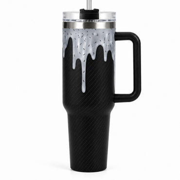 Retro Ice Cream artwork on 40oz insulated tumbler, additional product detail, view 4
