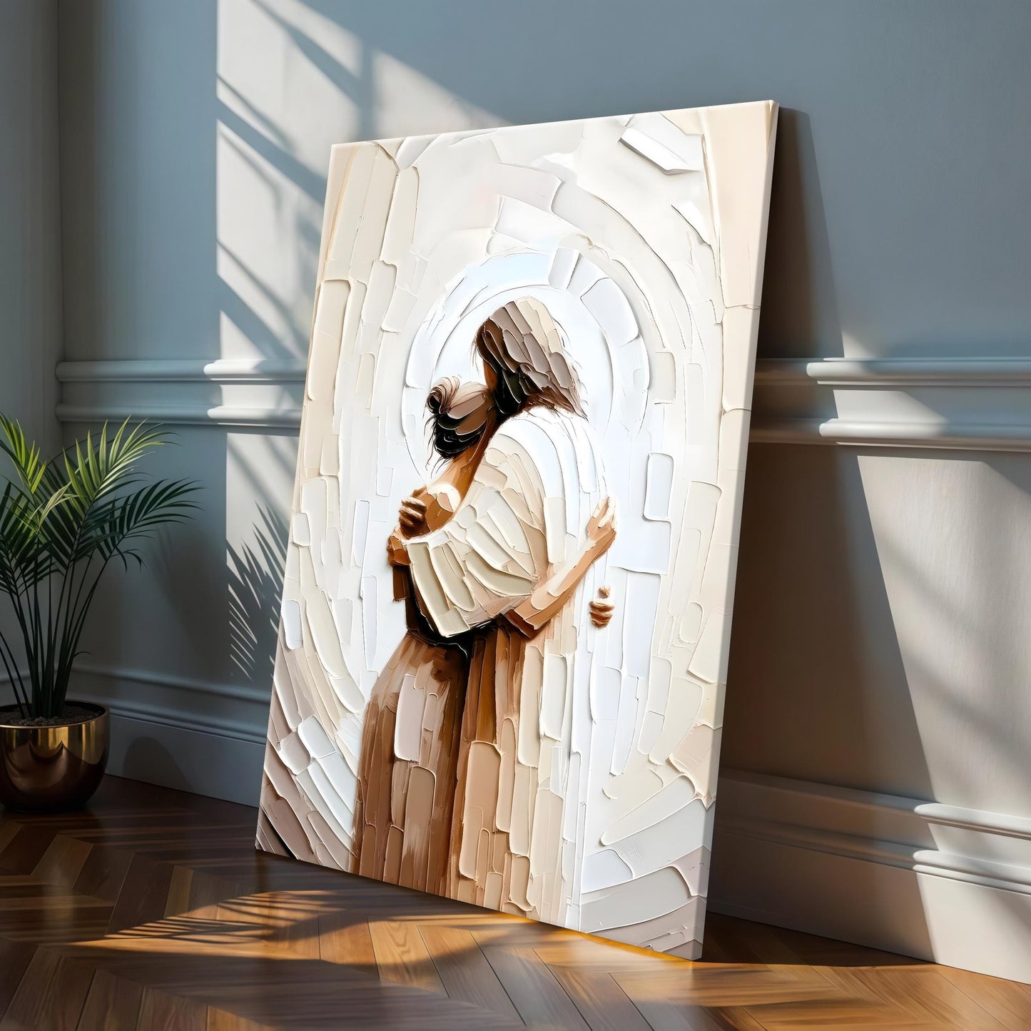 Jesus Embracing Woman Wall Art