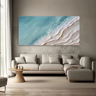 3D Heavy Texture Ocean Wave Oil Painting CZ0068 - Viral Wall Art