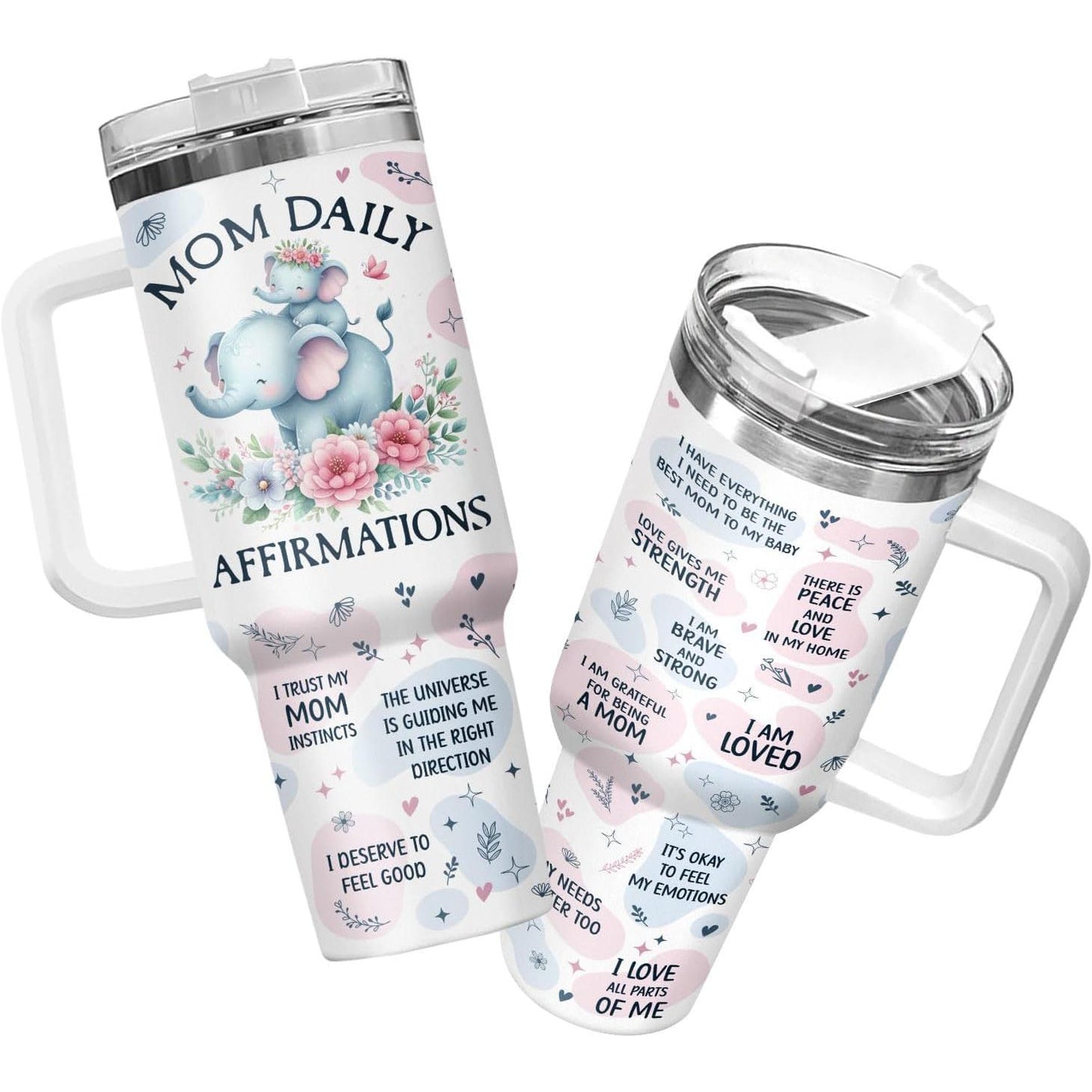 First Mother's Day 40oz Insulated Cup With Lid, Top-Tier Double Wall Stainless Steel Mug For New Mom, Car Cupholder Friendly Essential, Premium Motherhood Gift Idea