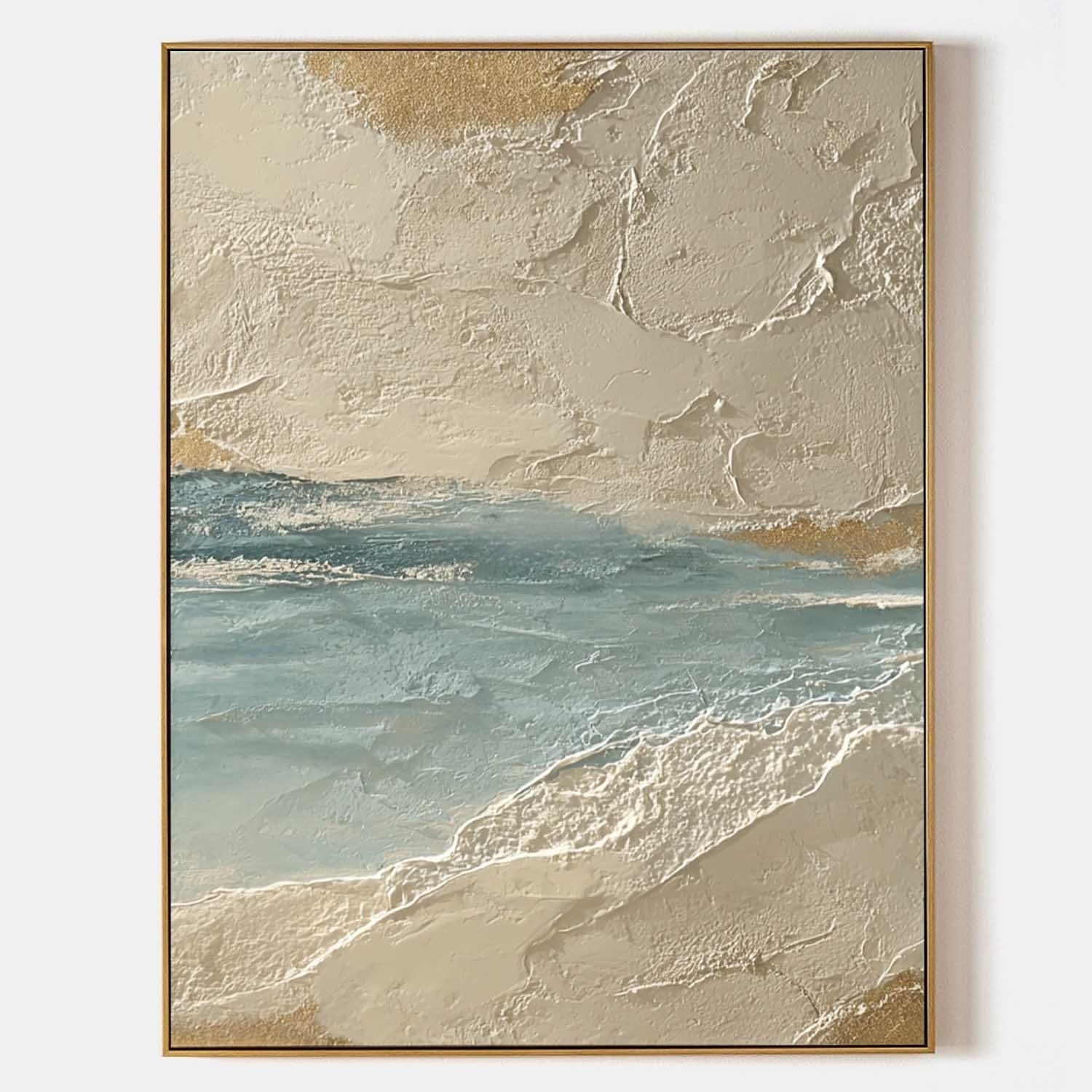 3D Textured Coastal Abstract Wall Art CZ0035 - Viral Wall Art