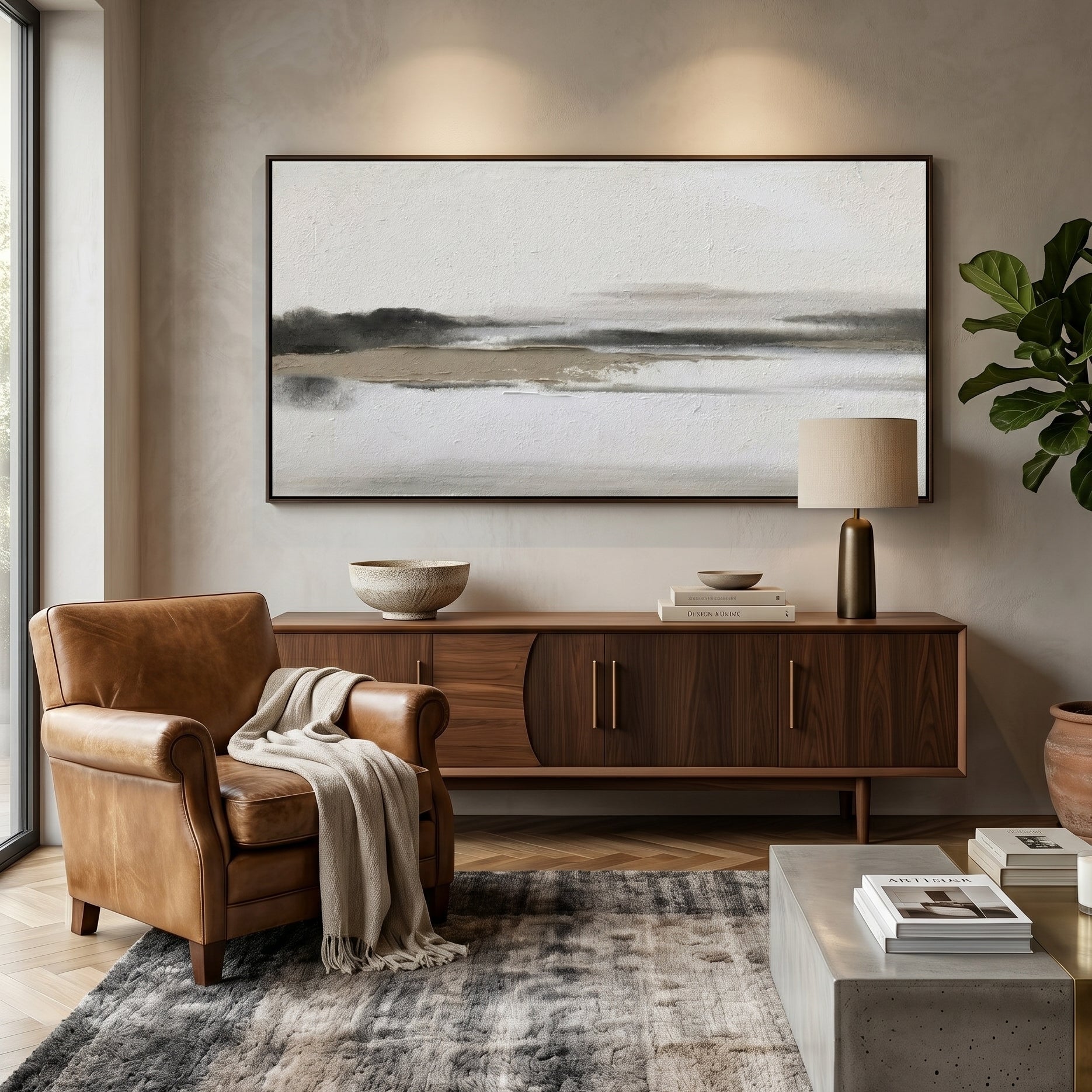 3D Heavy Texture Panoramic Landscape Painting CY0148 - Viral Wall Art