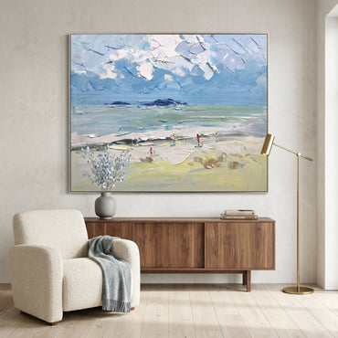 3D Heavy Texture Ocean Scenery Painting CY0178 - Viral Wall Art