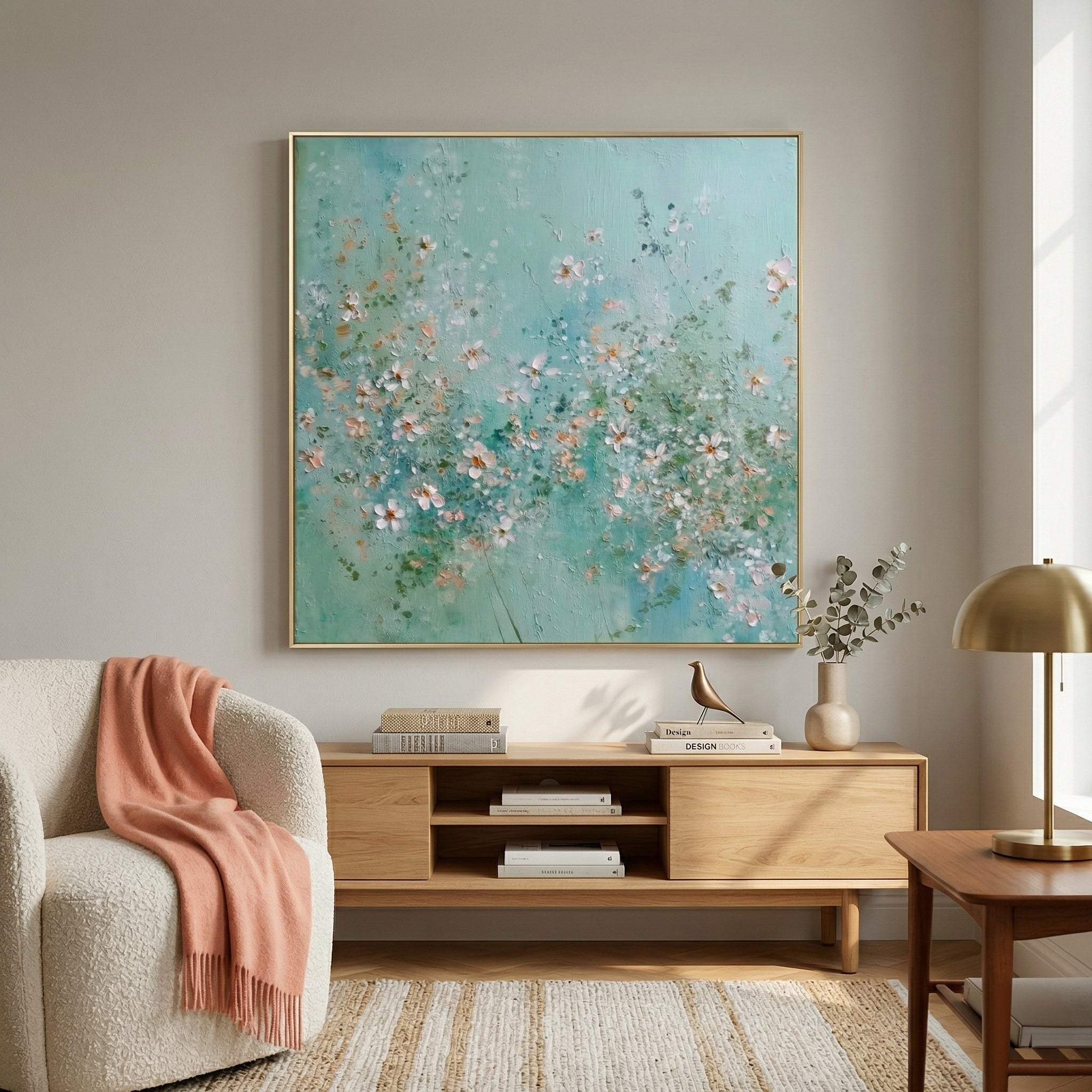 3D Heavy Texture Wildflower Oil Painting CZ0111 - Viral Wall Art