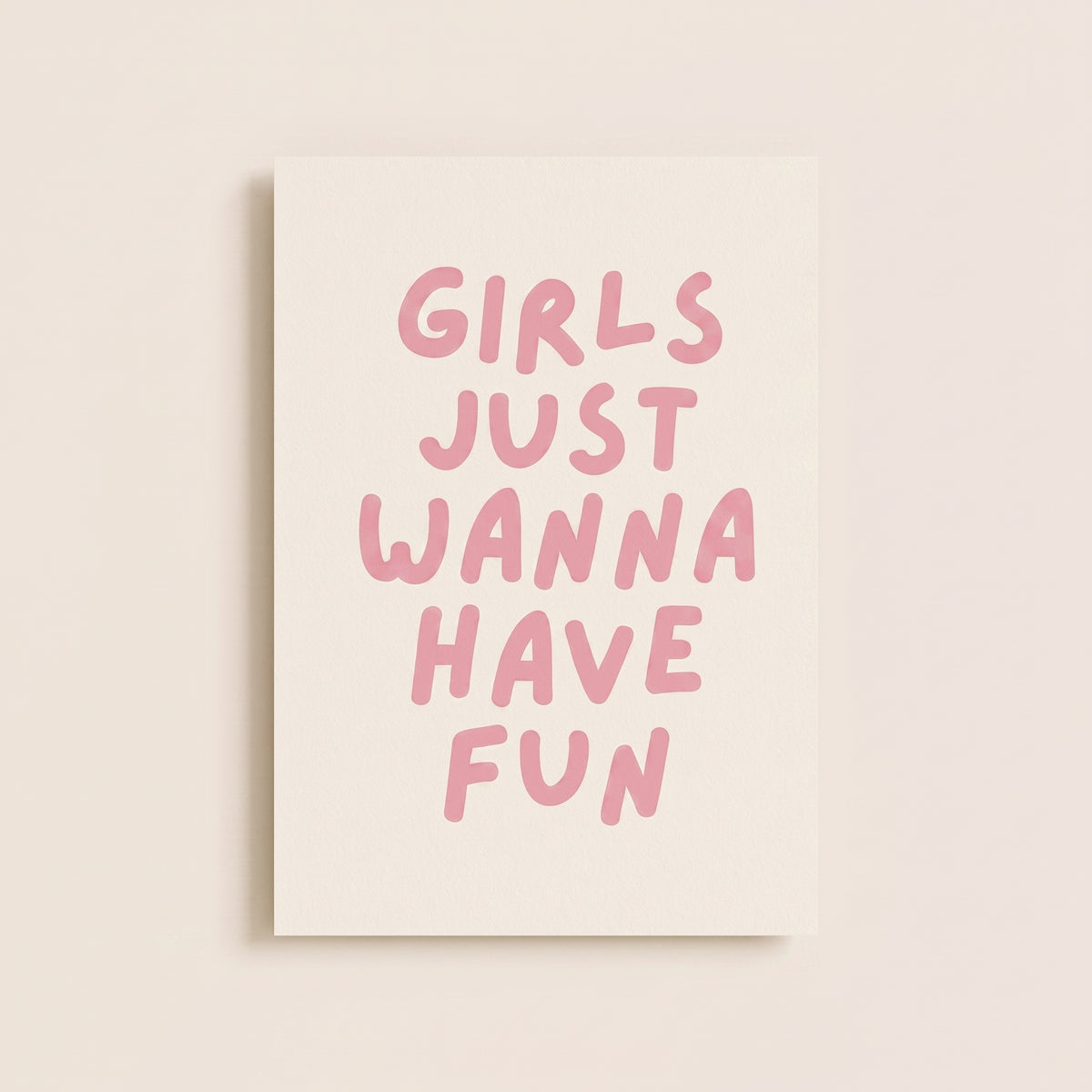 Just Wanna Have Fun Canvas Wall Art – Trendy Wall Art Decor