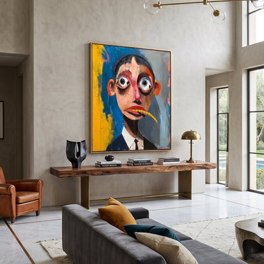 Surreal Neo - Pop Expressionist Oil Painting KS0128 - Viral Wall Art