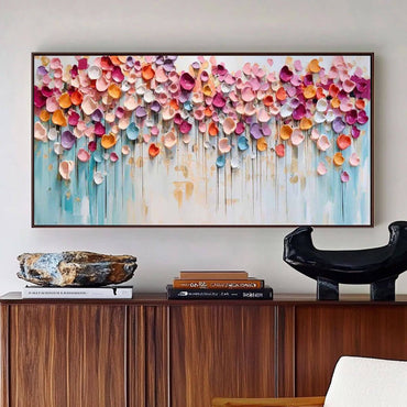 Colorful Abstract Flower Garden Wall Art CZ0062 - Viral Wall Art