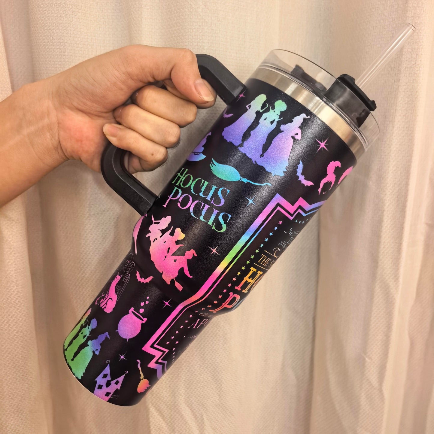 1PC 40oz Witch Apothecary Insulated Tumbler, Double Wall Leak-Proof Portable Cup, Keeps Hot for 12 Hours, Keeps Cold for 24 Hours, Durable for Office, Travel & Daily Use, Ideal Gift for Witchy Style Fans, Friends, Holidays