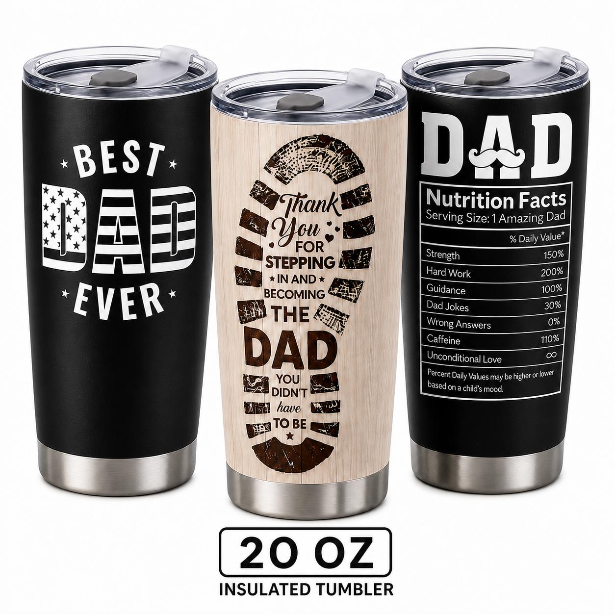 Stylish Leakproof Cruiser Tumbler - 20oz Stainless Steel Vacuum Insulated Flask, Portable Travel Coffee Thermal Cup, Father's Day Gift for Dads, Flasks, Tumbler - A