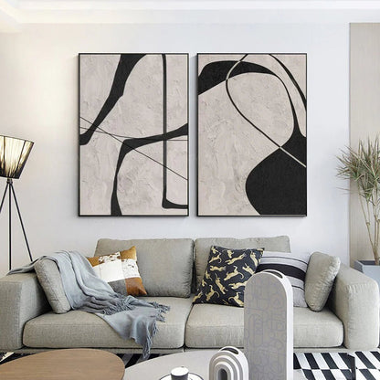 Japandi Minimalist Wall Art Set of 2 JC0077 - Viral Wall Art