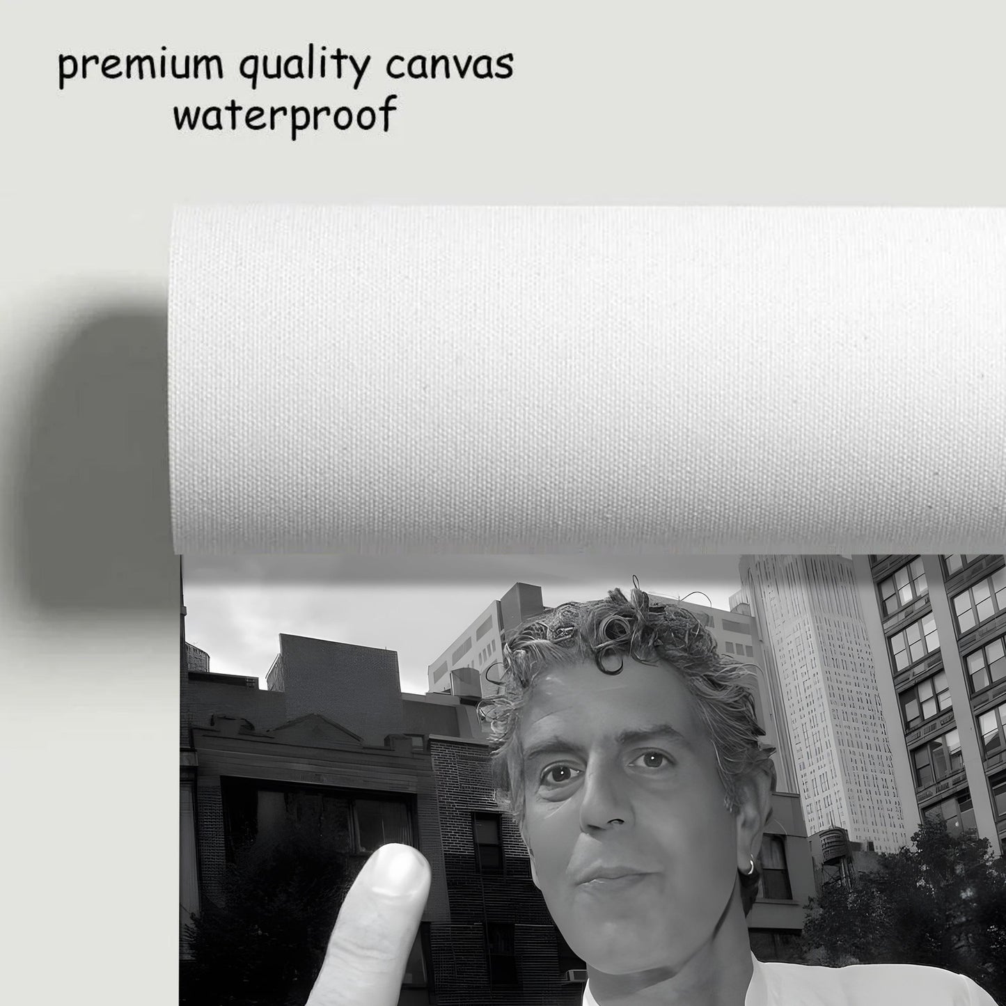 Anthony Bourdain Black & White Poster