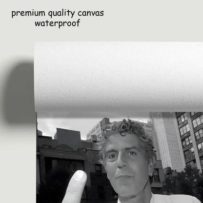 Anthony Bourdain Black & White Poster