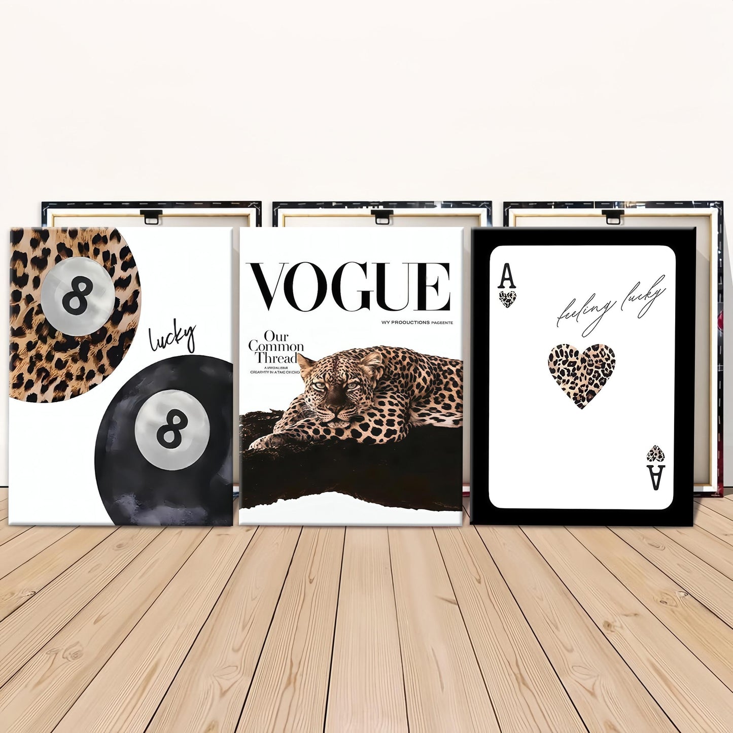 Leopard & Cheetah Wall Art Set