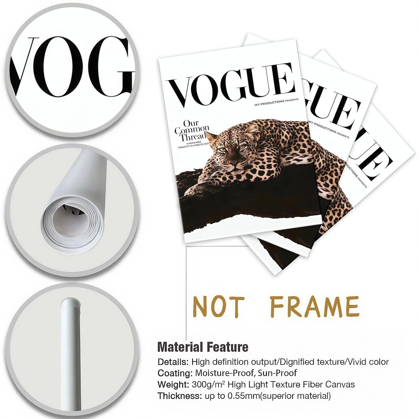 Leopard & Cheetah Wall Art Set