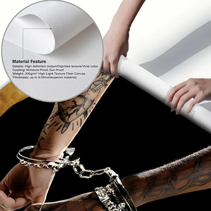 Black Couple Love Wall Art