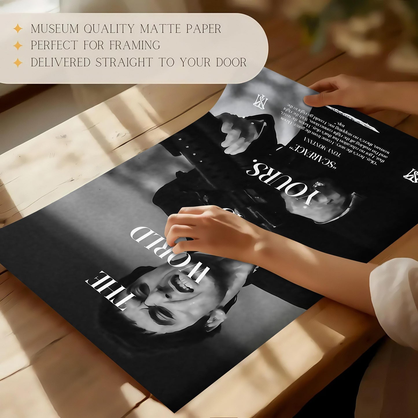 Tony Montana Scarface Motivational Poster