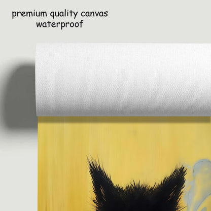 Smoking Cat Vintage Art Print