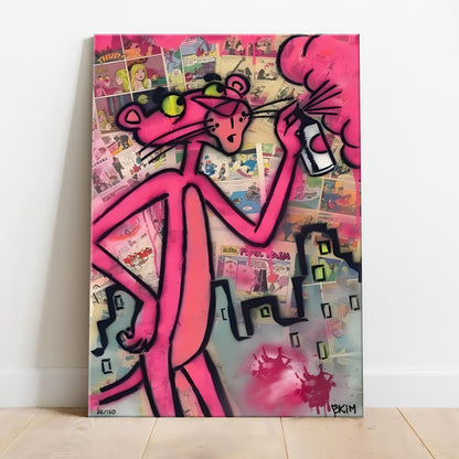 Pink Panther Street Graffiti Poster