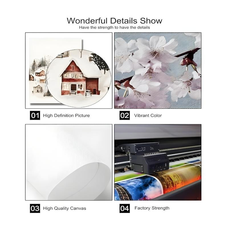 Wine Rose Wall Art Set