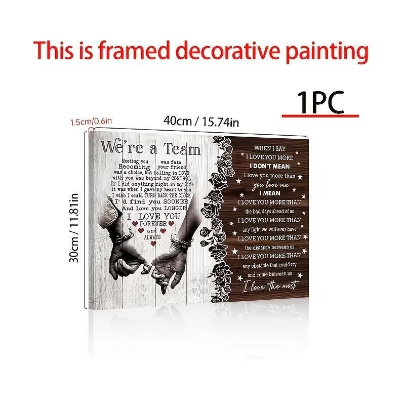 I Love You Couple Canvas Painting