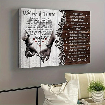 I Love You Couple Canvas Painting