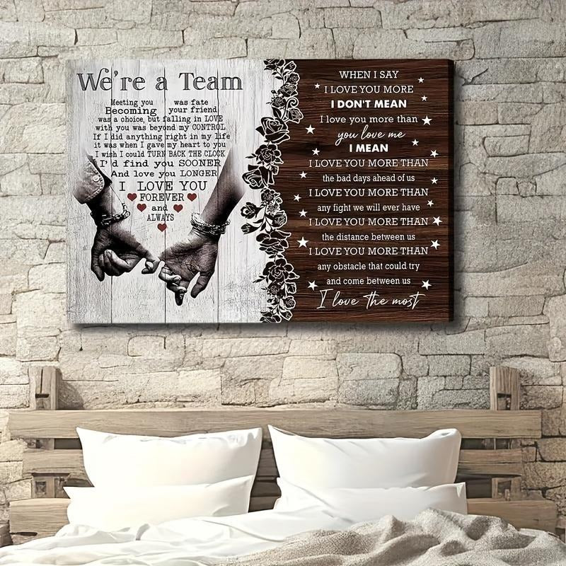I Love You Couple Canvas Painting