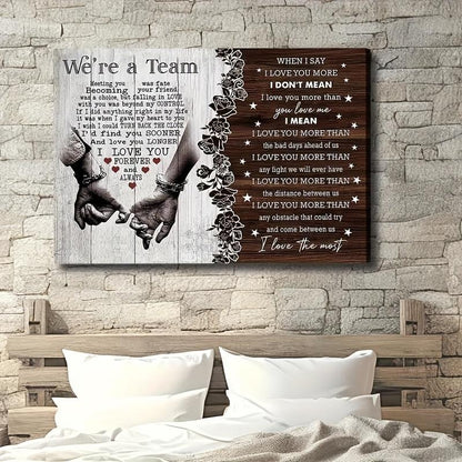 I Love You Couple Canvas Painting