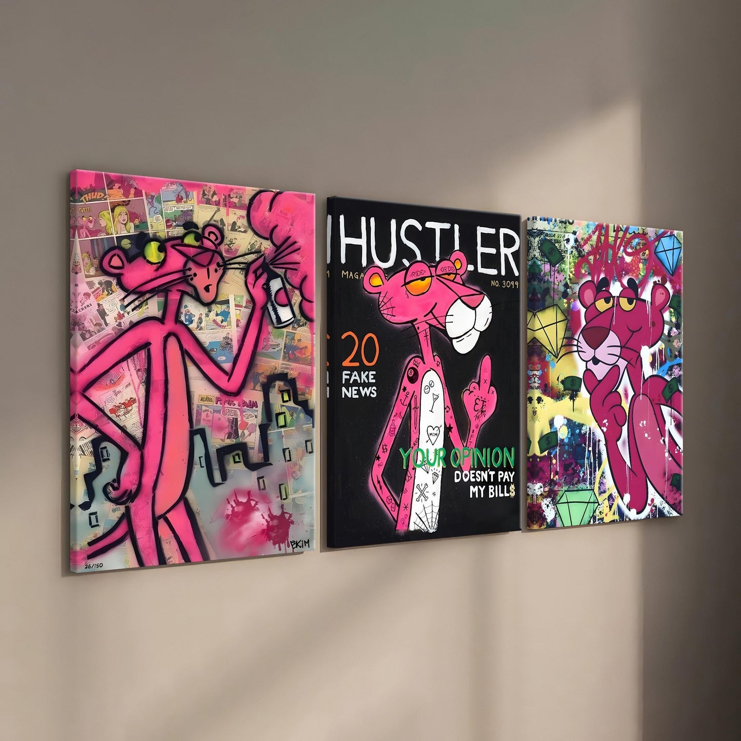 113 Pink Panther Street Art Poster Set