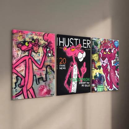 113 Pink Panther Street Art Poster Set