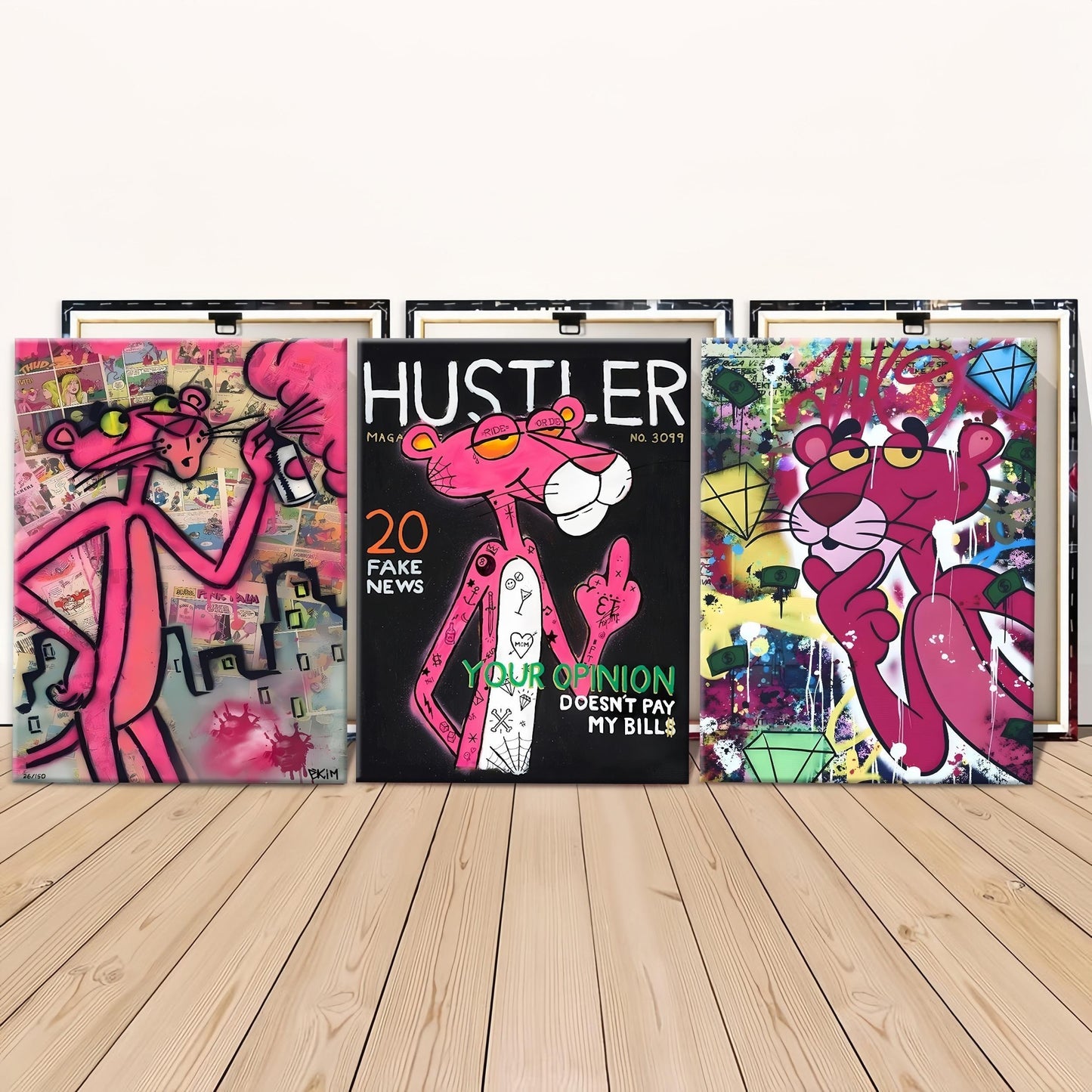 113 Pink Panther Street Art Poster Set