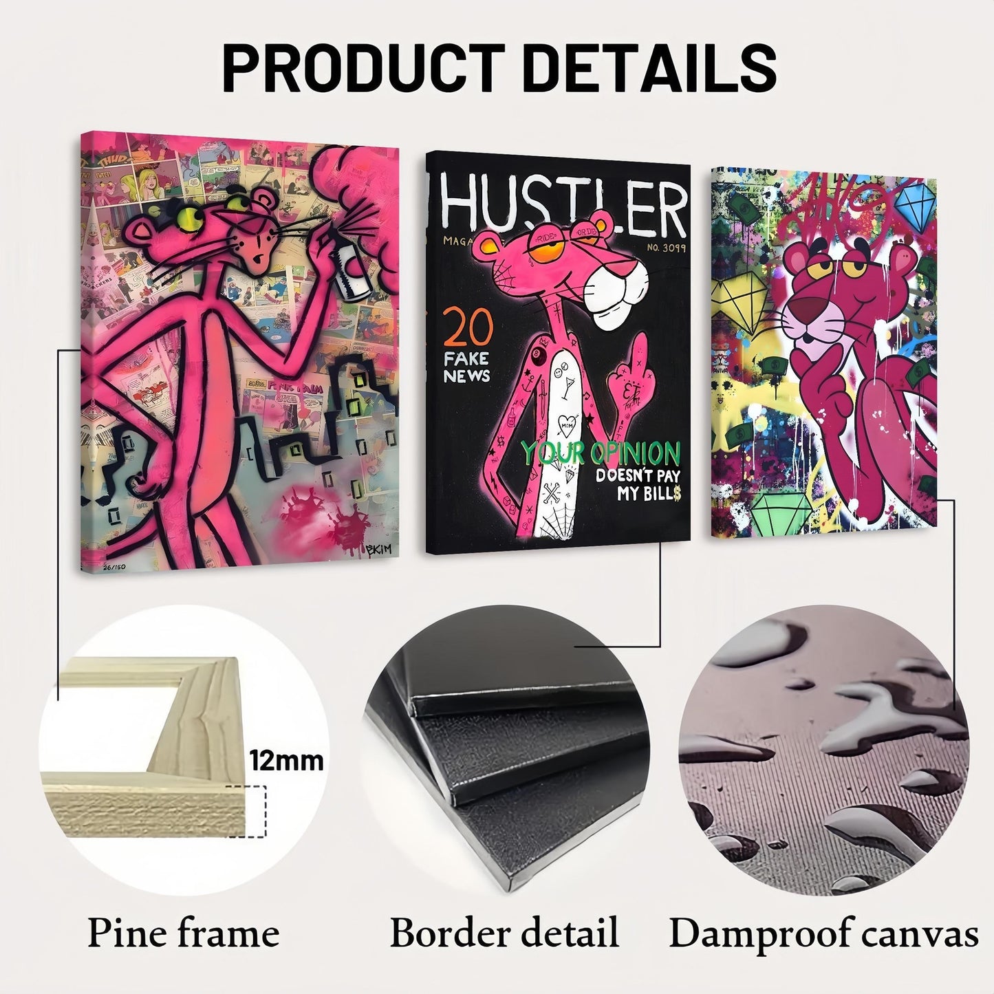 113 Pink Panther Street Art Poster Set