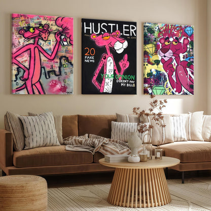 113 Pink Panther Street Art Poster Set