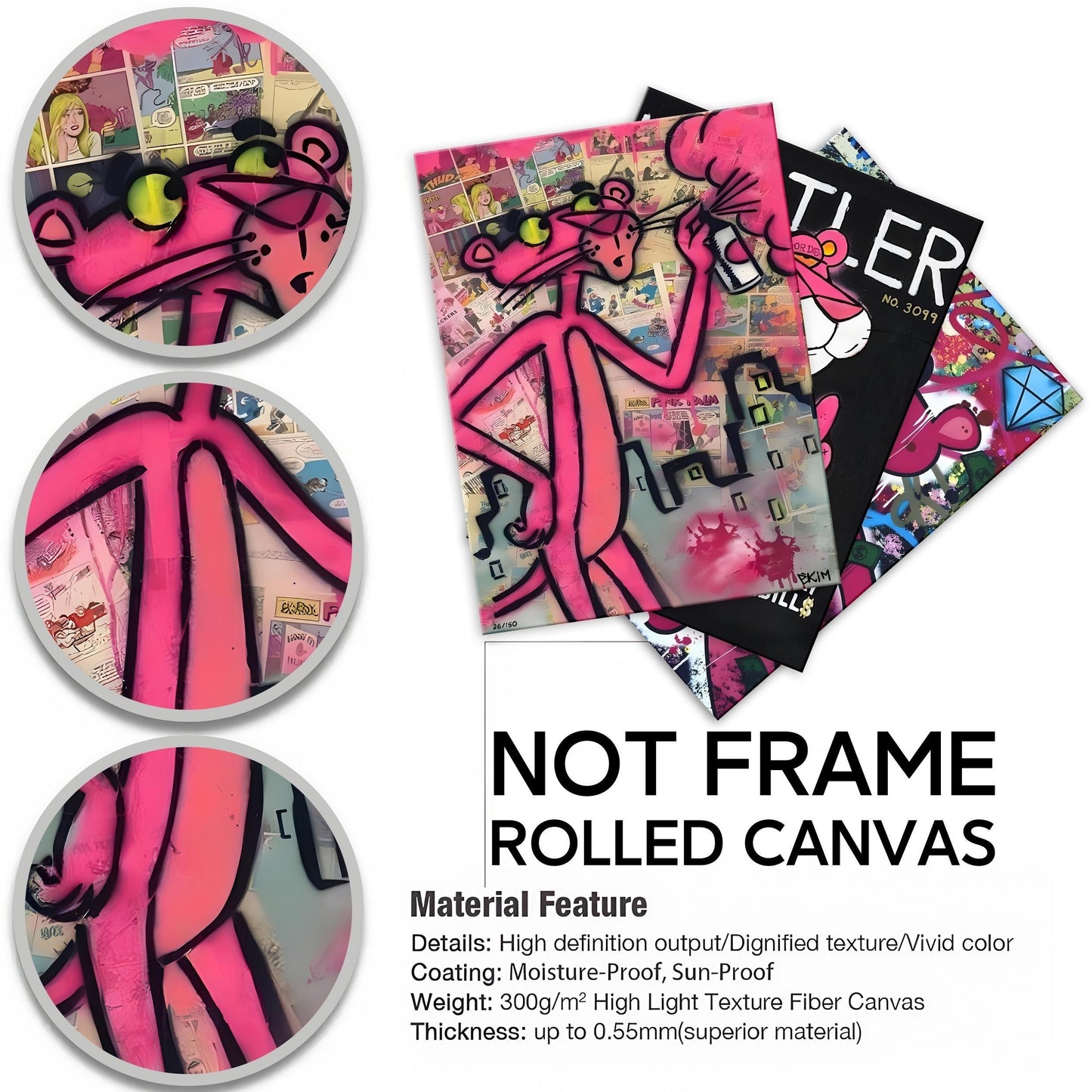 113 Pink Panther Street Art Poster Set