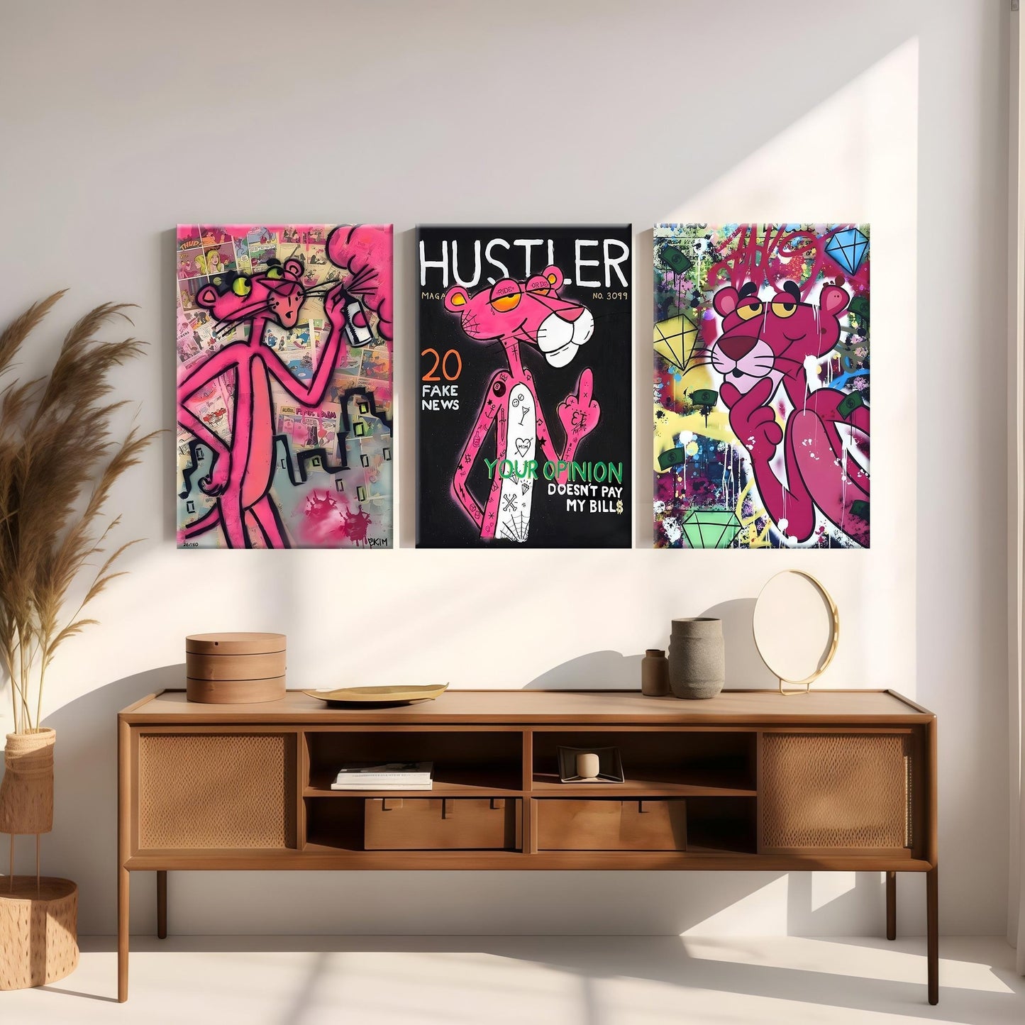 113 Pink Panther Street Art Poster Set