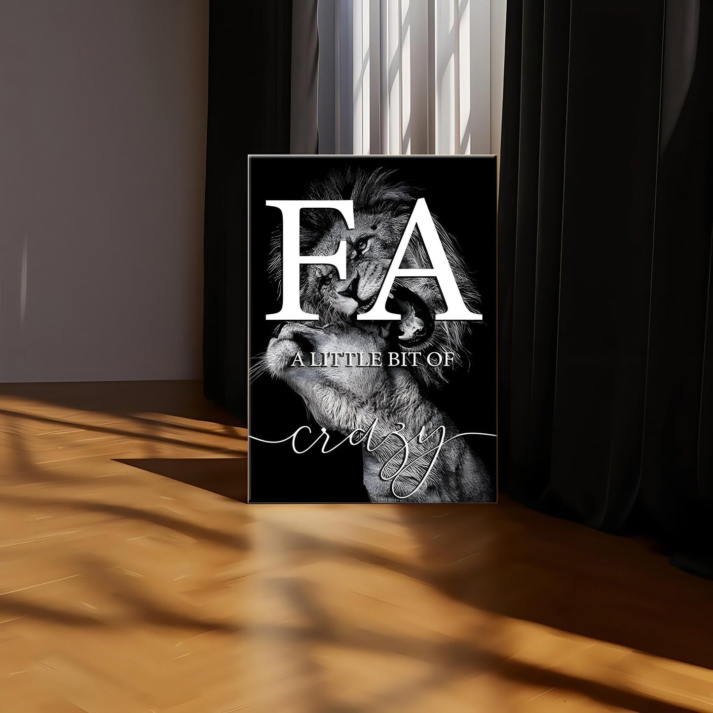 Lion Family Canvas Poster Set