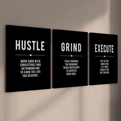 Inspirational Letter Canvas Art Set