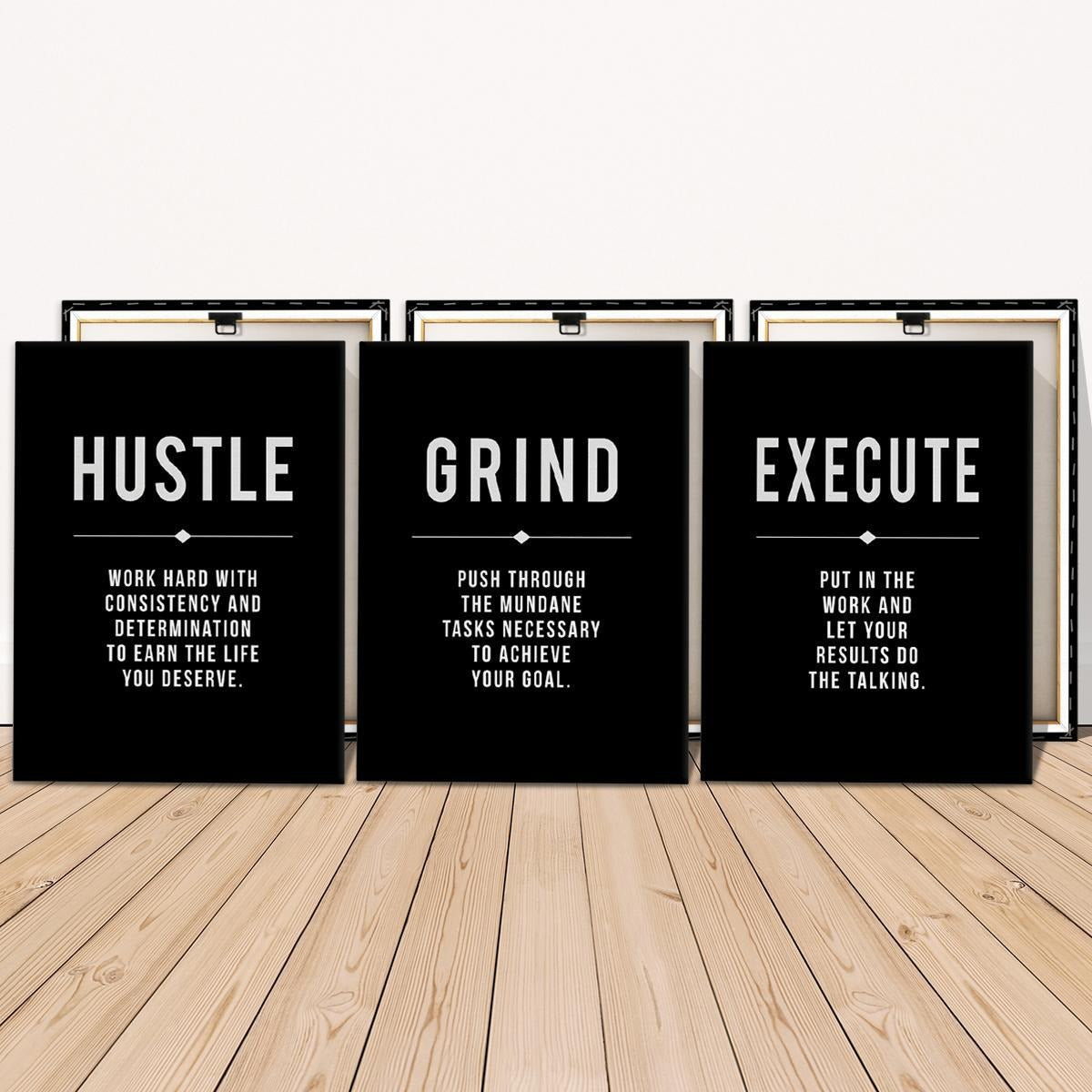 Inspirational Letter Canvas Art Set