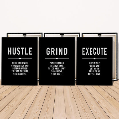 Inspirational Letter Canvas Art Set