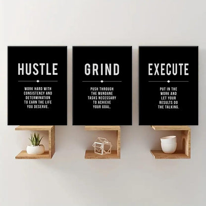 Inspirational Letter Canvas Art Set