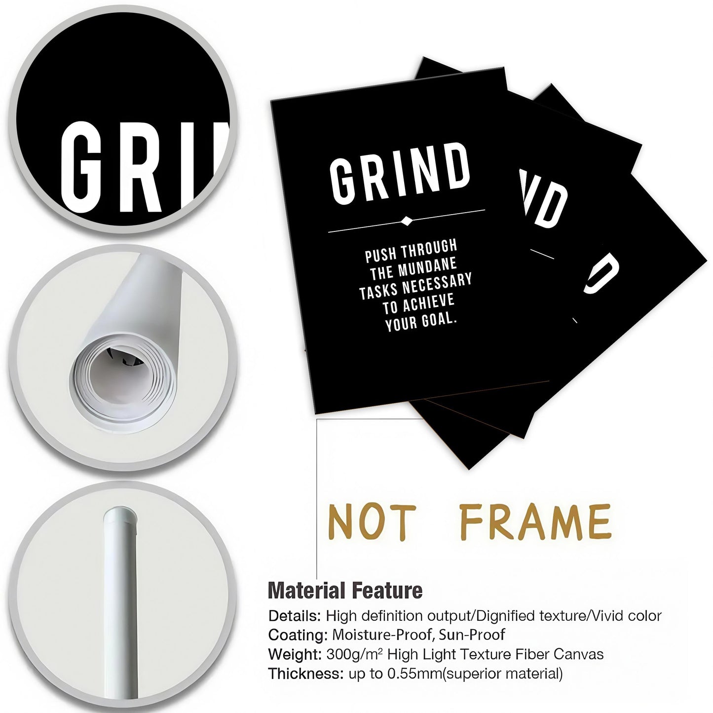 Inspirational Letter Canvas Art Set